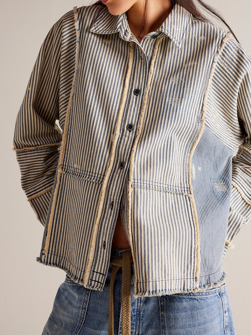 Free People: We The Free Railroad Stripe Shirt